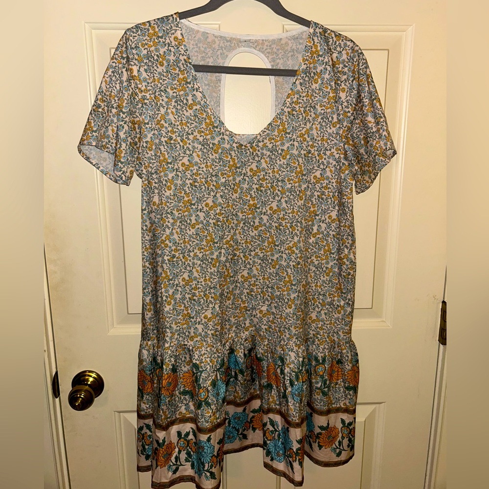Floral Short Sleeve Dress